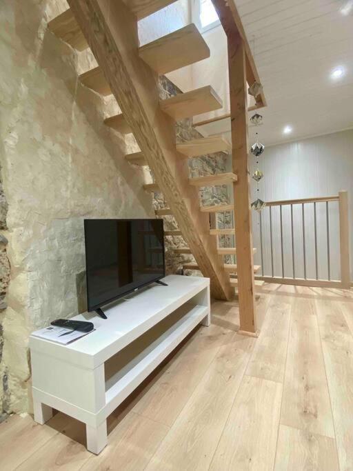 TV a/nebo společenská místnost v ubytování La maison d Evahlia
