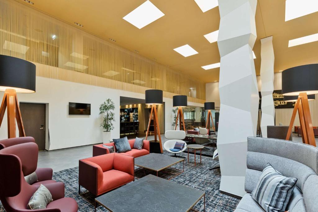 A seating area at Doubletree by Hilton Vienna Schonbrunn