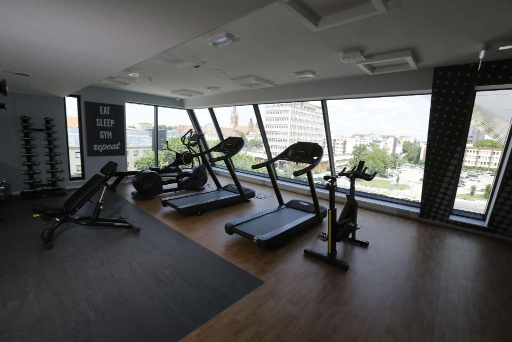Fitness centrum a/nebo fitness zařízení v ubytování Hampton By Hilton Olsztyn