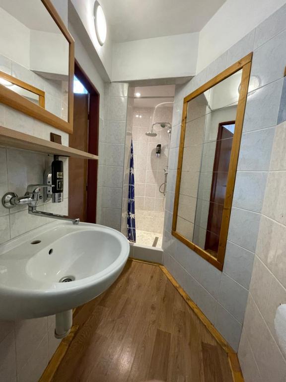 Koupelna v ubytování Hotel U Branky