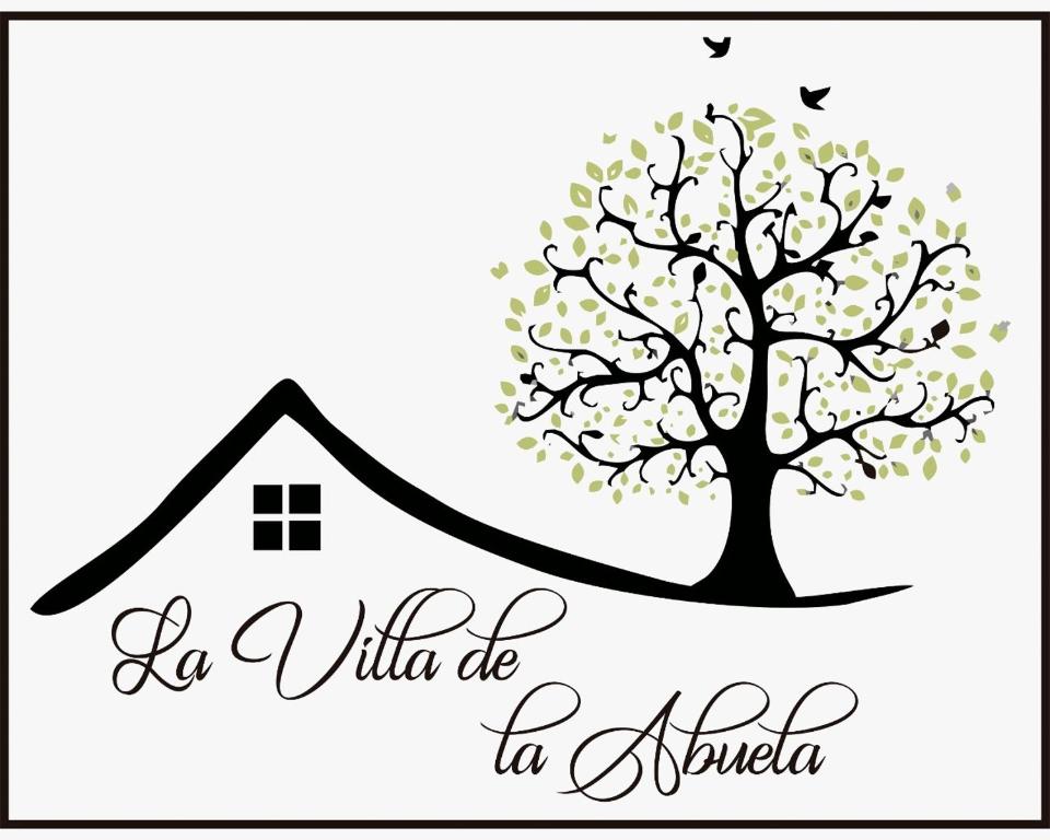 une maison et un arbre avec les mots bella bella dans l'établissement LA VILLA DE LA ABUELA, à San Cristóbal de Las Casas
