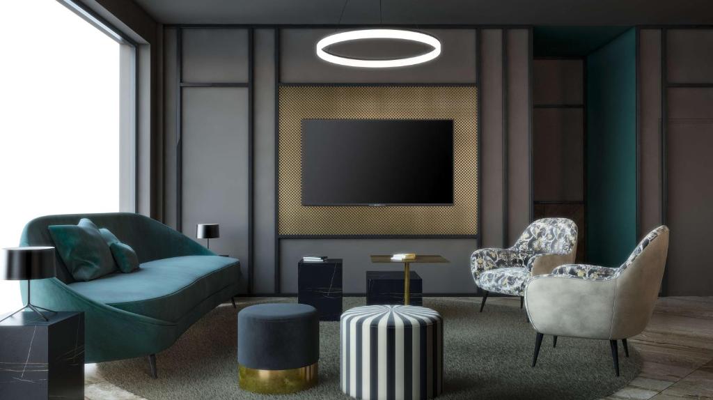 Posezení v ubytování DoubleTree by Hilton Brescia