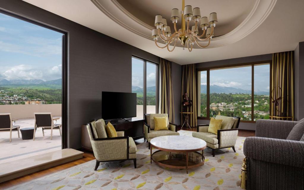 Posezení v ubytování Hilton Dushanbe