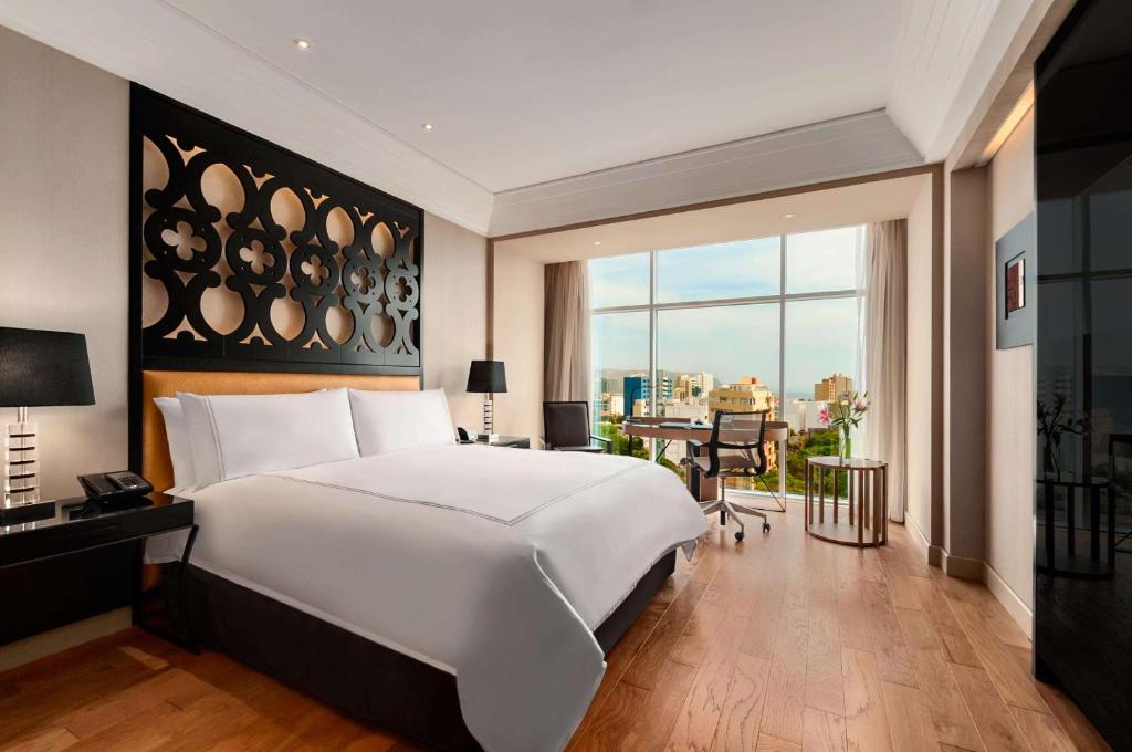 Cama o camas de una habitación en Hilton Lima Miraflores
