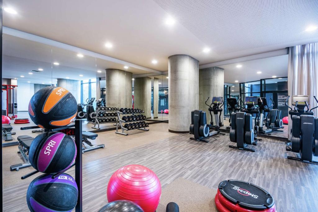Fitness centrum a/nebo fitness zařízení v ubytování Hilton Bogota Corferias