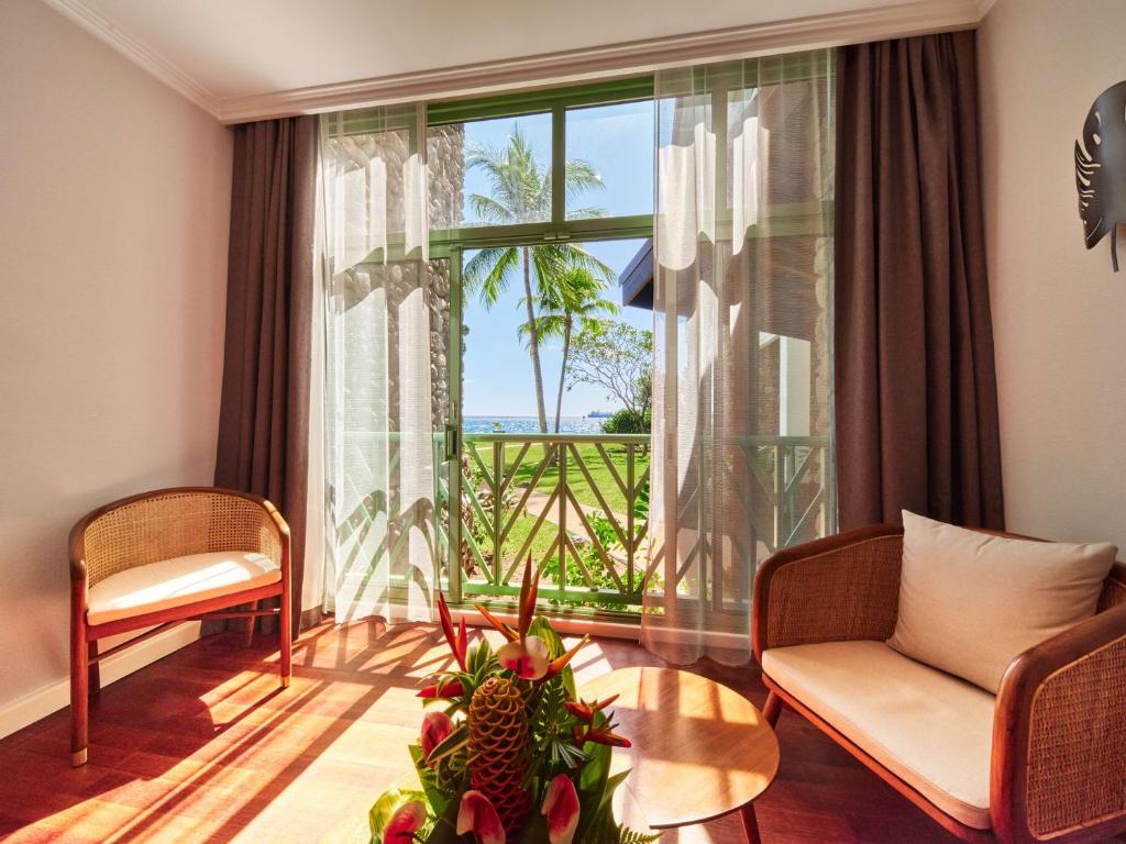 Posezení v ubytování Hilton Hotel Tahiti