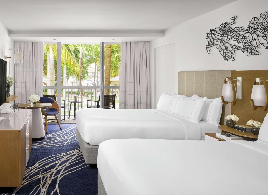 Hilton Fort Lauderdale Marina - Double Tower Room With Two Double Beds And Balcony