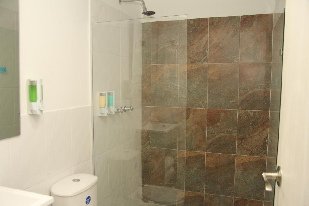 Koupelna v ubytování Almaviva Casa Hotel