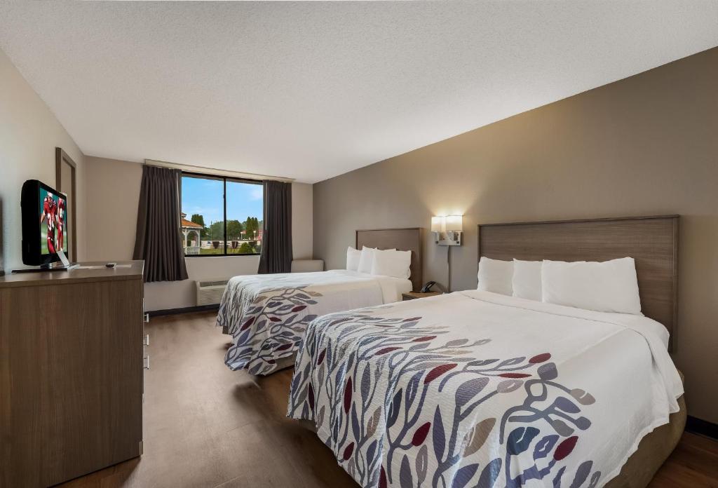 Red Roof Inn Painted Post - Chambre De Luxe Avec Deux Lits Doubles Non-fumeurs