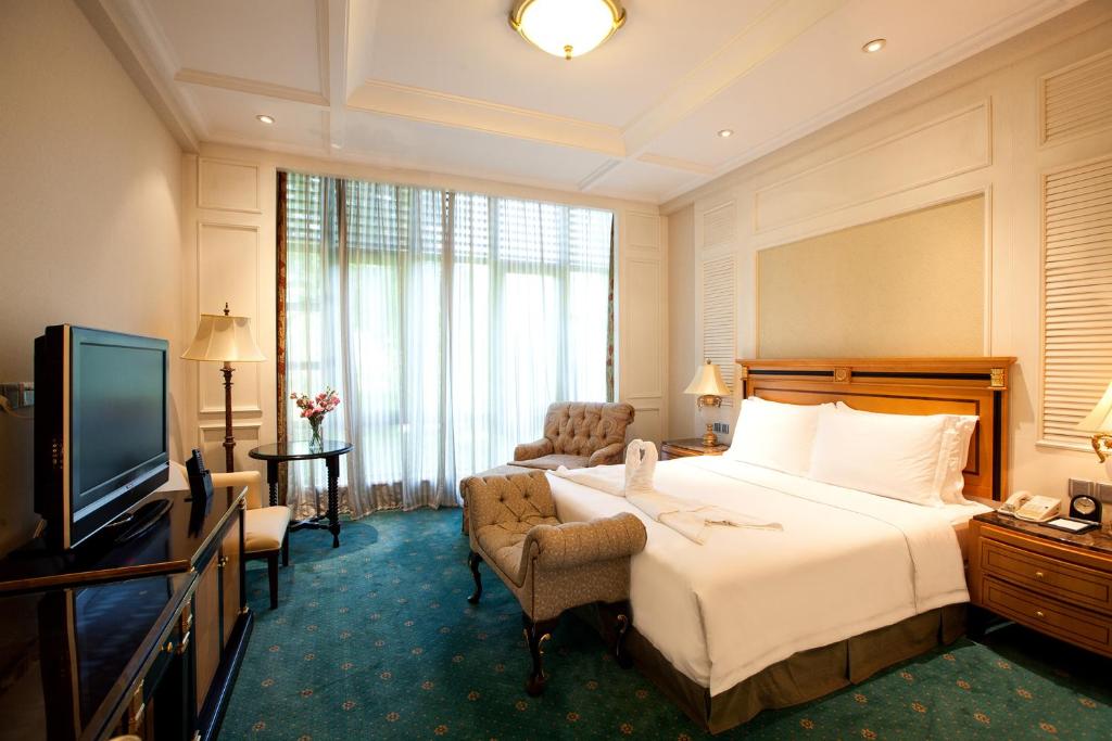 TV a/nebo společenská místnost v ubytování Seaview Resort Xiamen