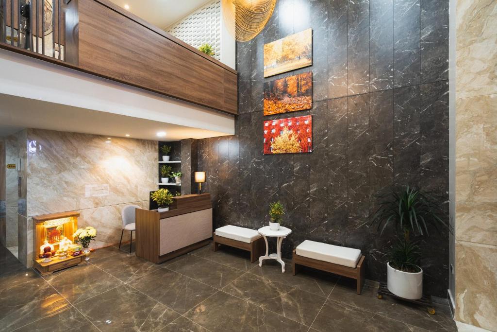 Khu vực ghế ngồi tại Thảo Nguyên House