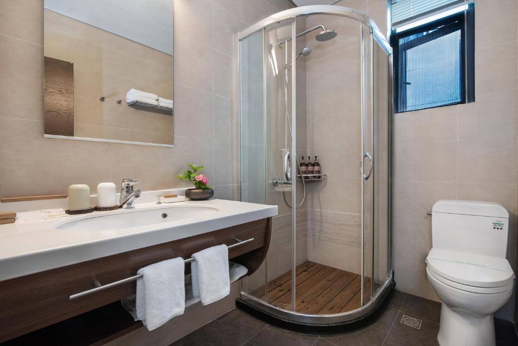 Koupelna v ubytování Dali Yanyuan Erhai Retreat