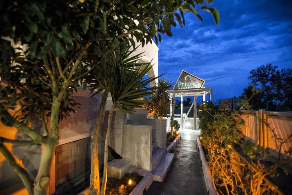 Zahrada ubytování Privée Santorini
