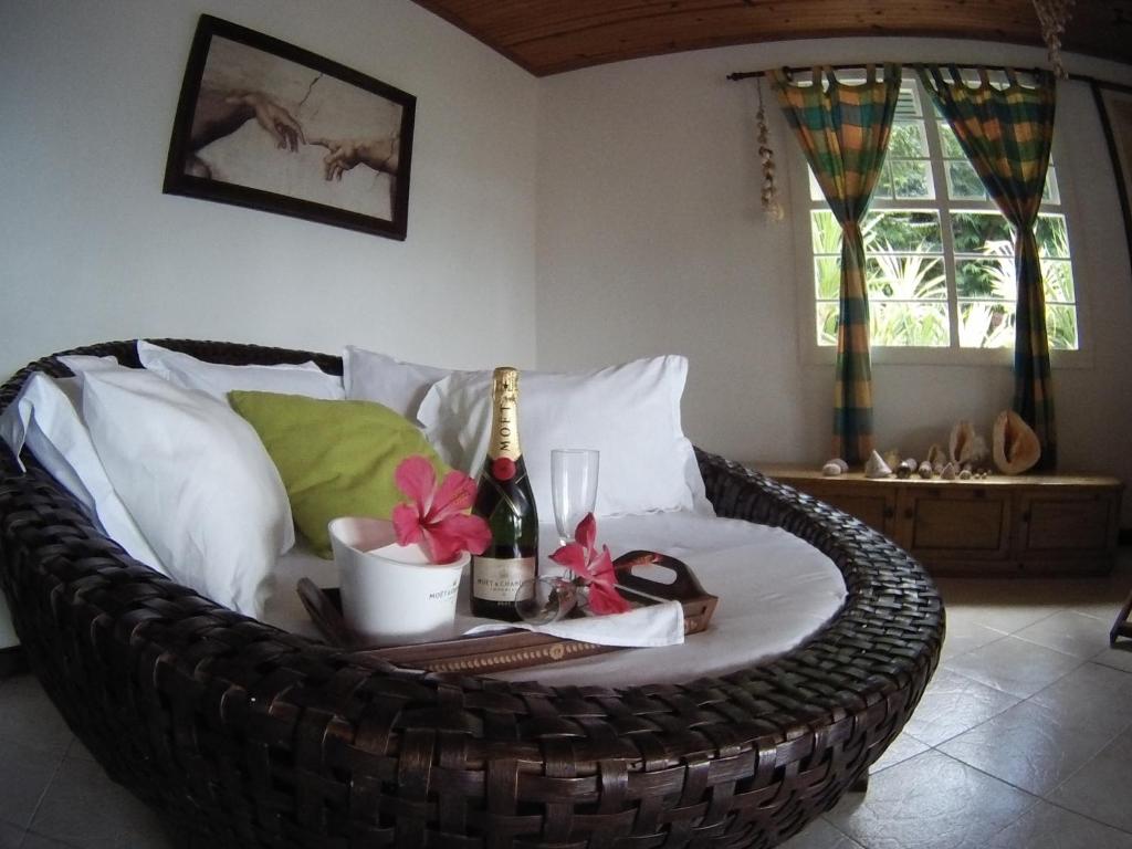 Posezení v ubytování Kokogrove Chalets