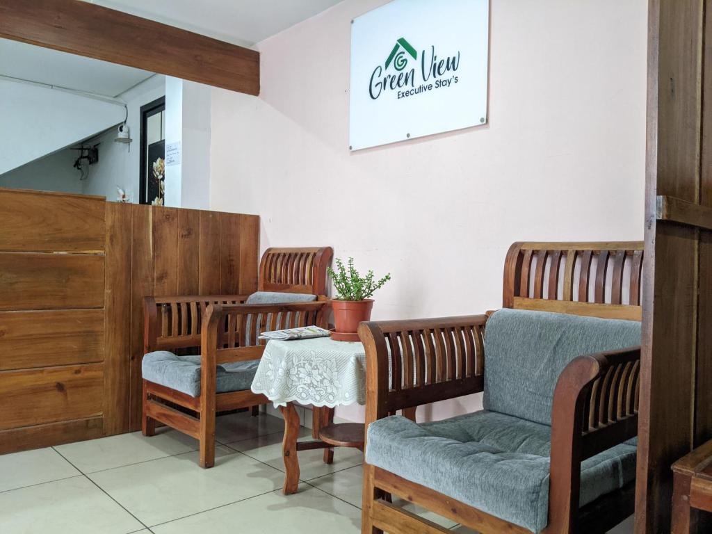 Posezení v ubytování Green View Executive Stay's