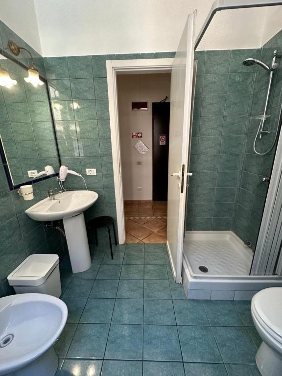 Koupelna v ubytování Hotel Il Papavero