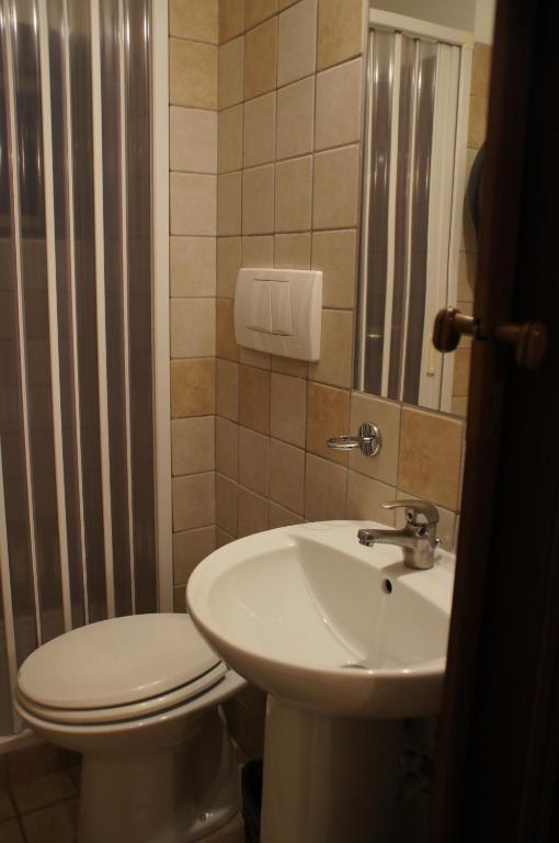 Koupelna v ubytování Hotel Il Papavero