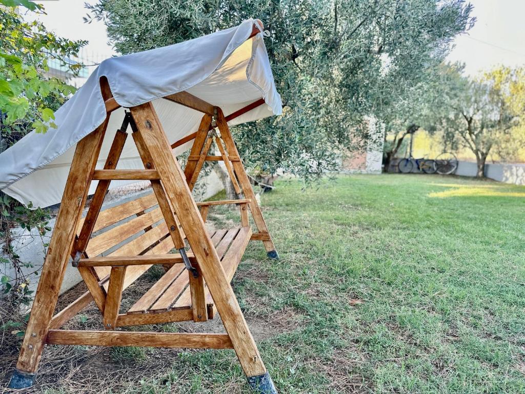 Zahrada ubytování Shell-paralia ofriniou