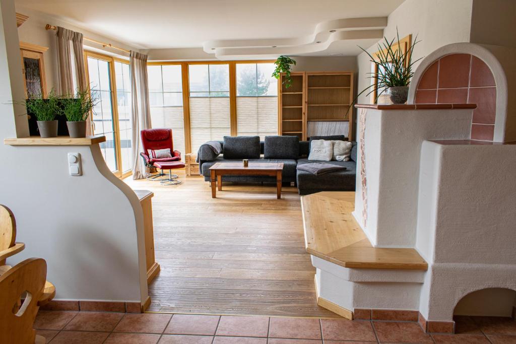 Posezení v ubytování Weinzeit Chalet