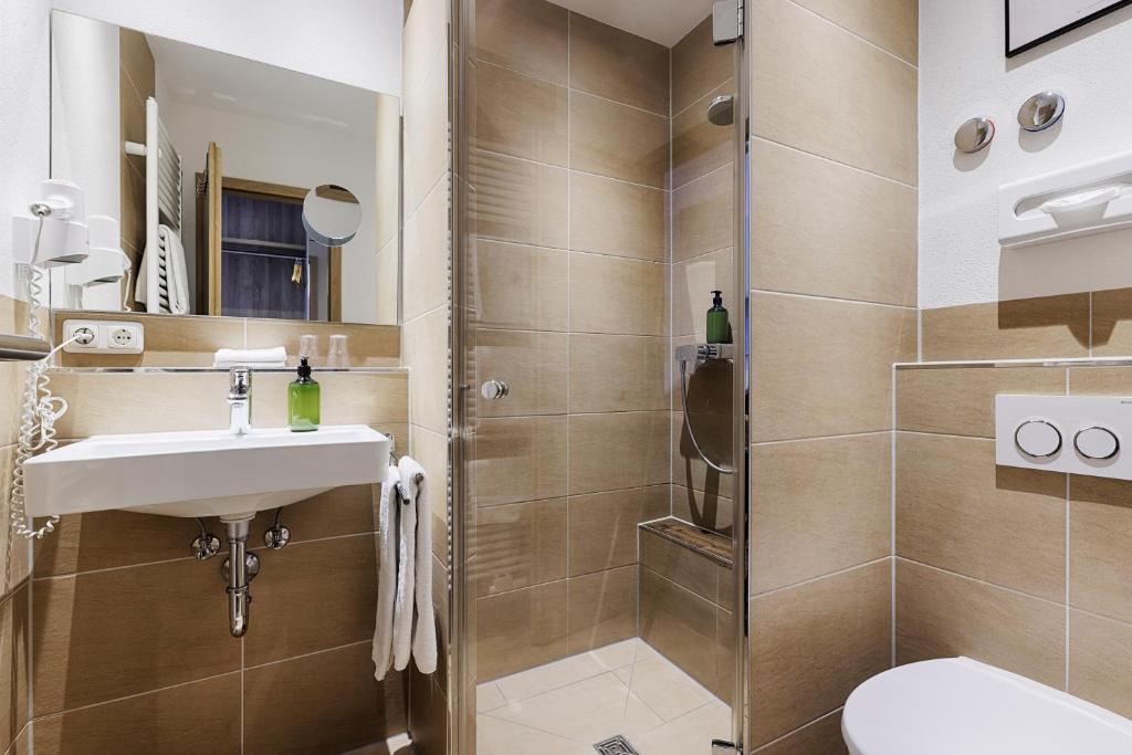 Koupelna v ubytování Hotel Fischzucht in Würzburg