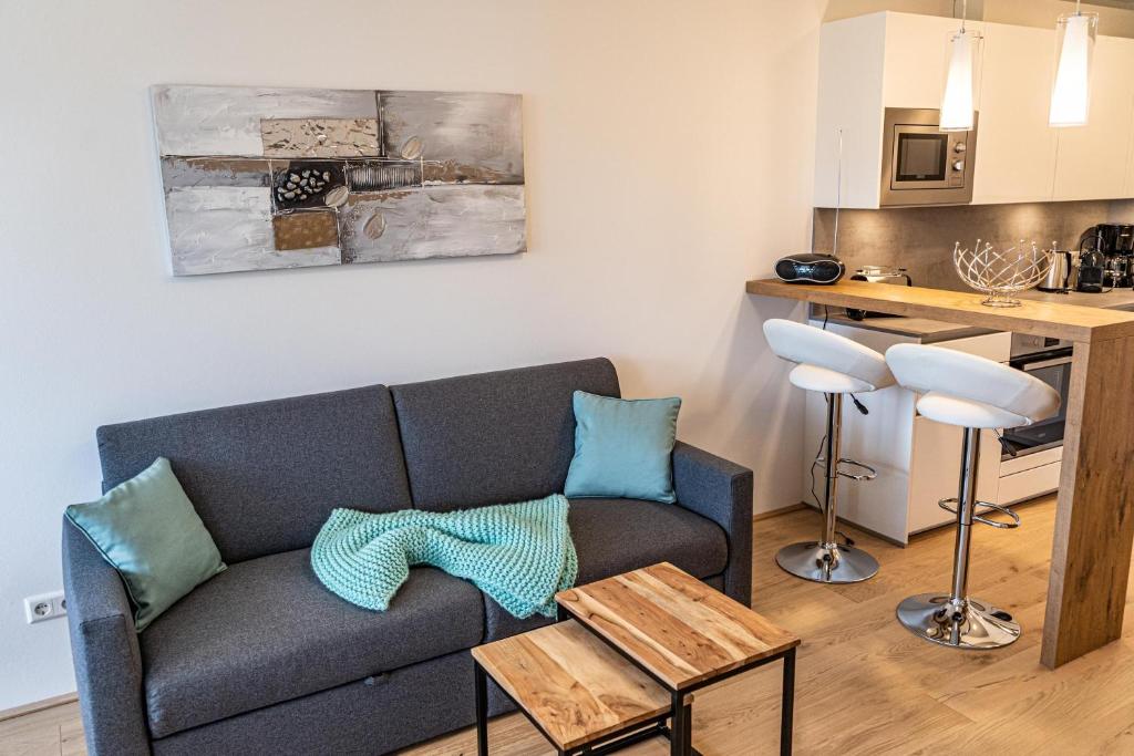 Kuchyň nebo kuchyňský kout v ubytování Top 9 Alpe Maritima - Lakeview Apartment mit Bergkulisse