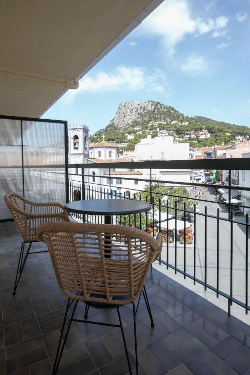 Uma vista da montanha tirada do hotel 