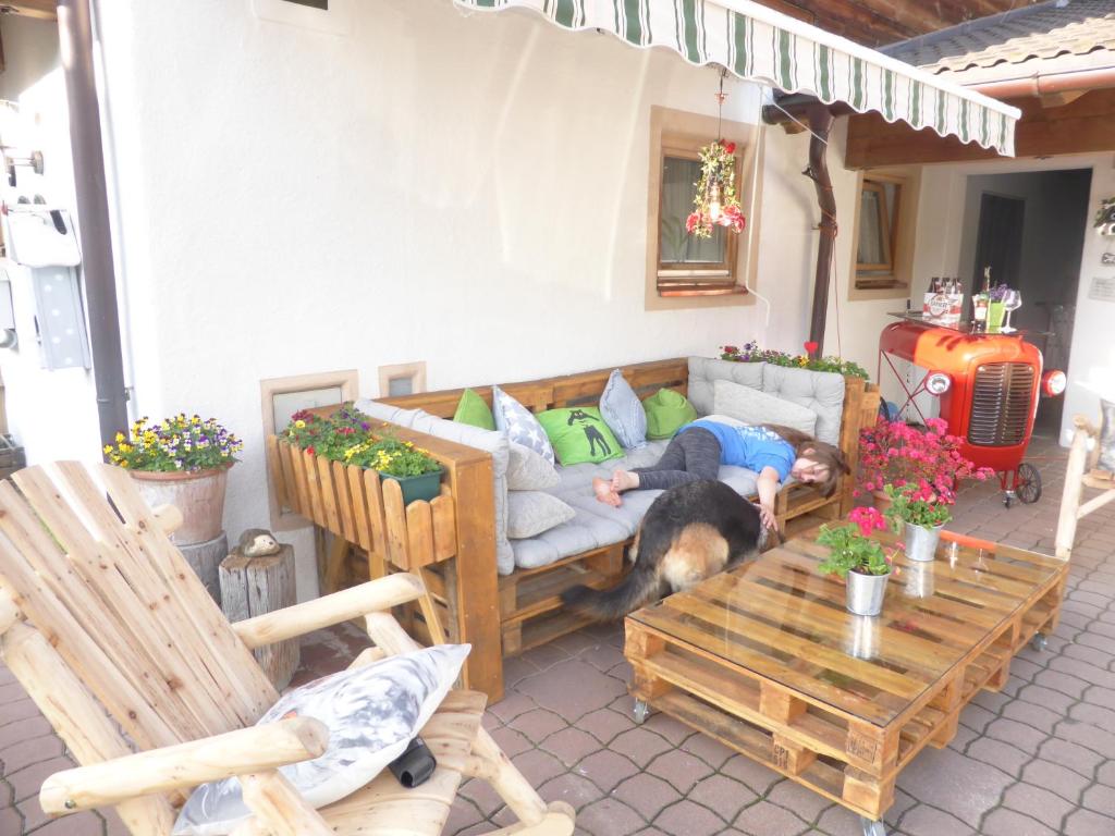 Posezení v ubytování Haus Valder