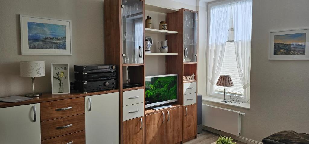 Kuchyň nebo kuchyňský kout v ubytování Das Haus zum kleinen Versteck Appartement 5