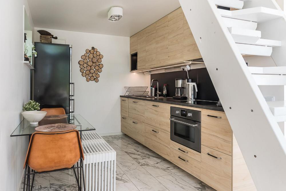 Kuchyň nebo kuchyňský kout v ubytování Sea view Myttinge