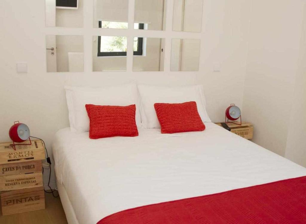 Cama ou camas em um quarto em Casas do Ermo - Ermo Villas