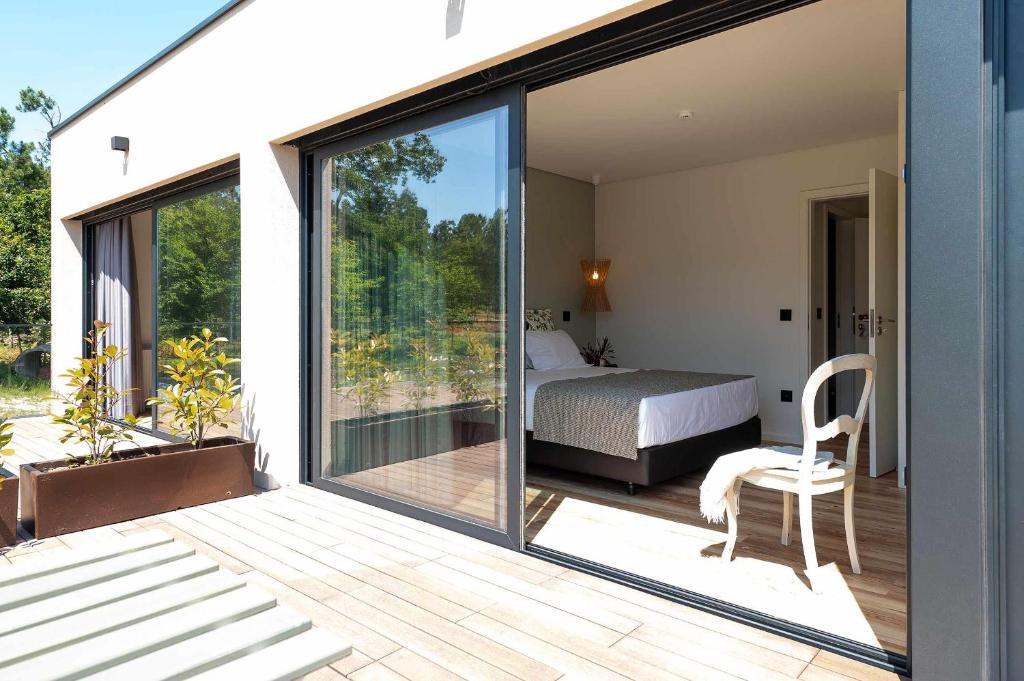 Uma varanda ou terraço em Ermo Loft - Casas do Ermo