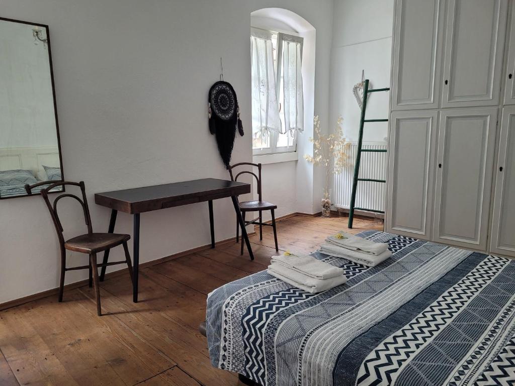 Postel nebo postele na pokoji v ubytování B&B Dal Nonno