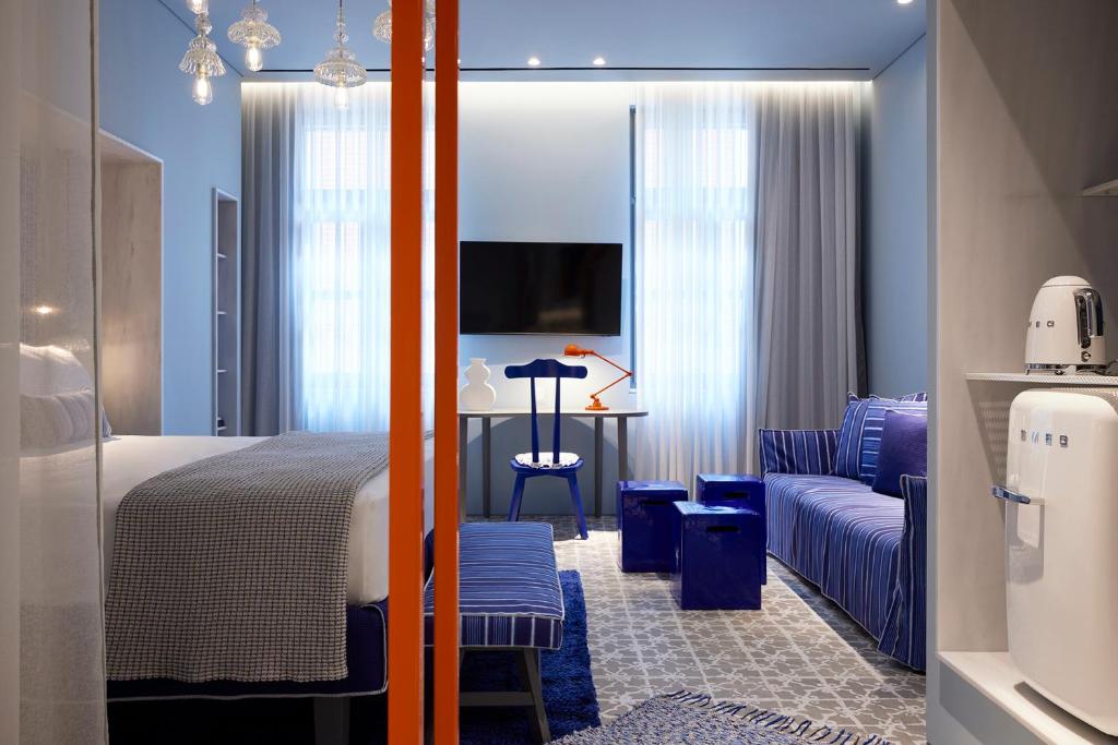 Łóżko lub łóżka w pokoju w obiekcie Hotel Fresh