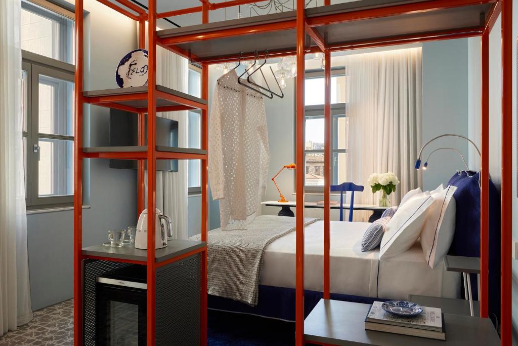 Łóżko lub łóżka w pokoju w obiekcie Hotel Fresh