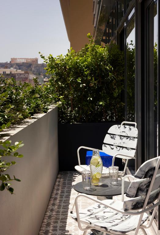 Balkon lub taras w obiekcie Hotel Fresh