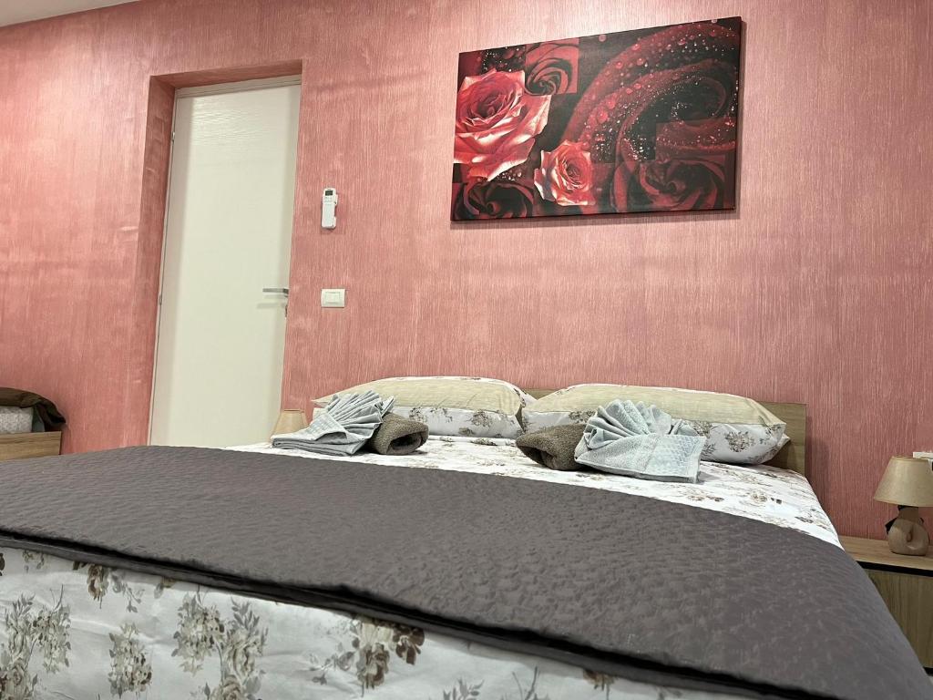 Postel nebo postele na pokoji v ubytování L'oasi del raganello