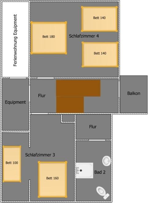 Půdorys ubytování BIG Apartment - 150qm in Bad Liebenwerda
