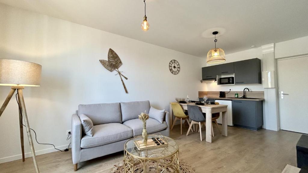 Kuchyň nebo kuchyňský kout v ubytování L'Ecume