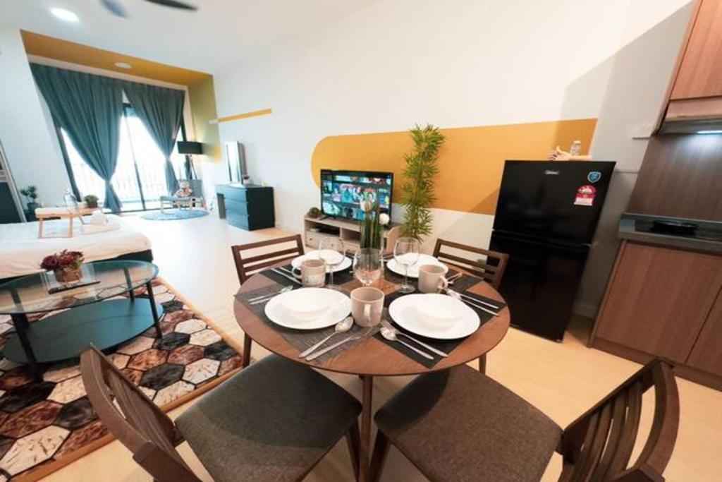 Kuchyň nebo kuchyňský kout v ubytování Netizen Cozy Suite By GUESTONIC