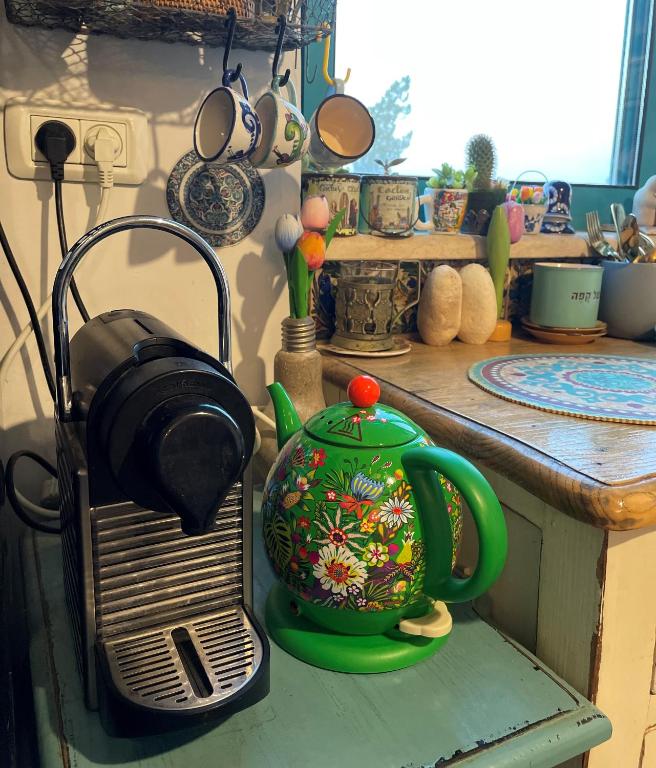 Kuchyň nebo kuchyňský kout v ubytování Zehava's Zimmer