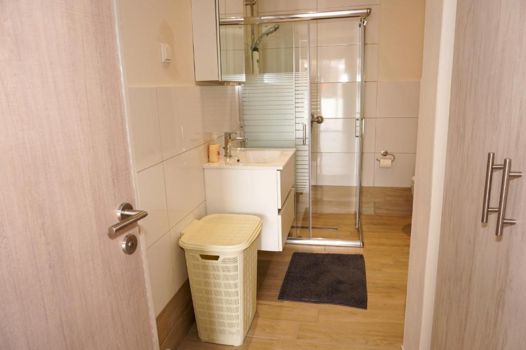 Koupelna v ubytování Filios Apartment