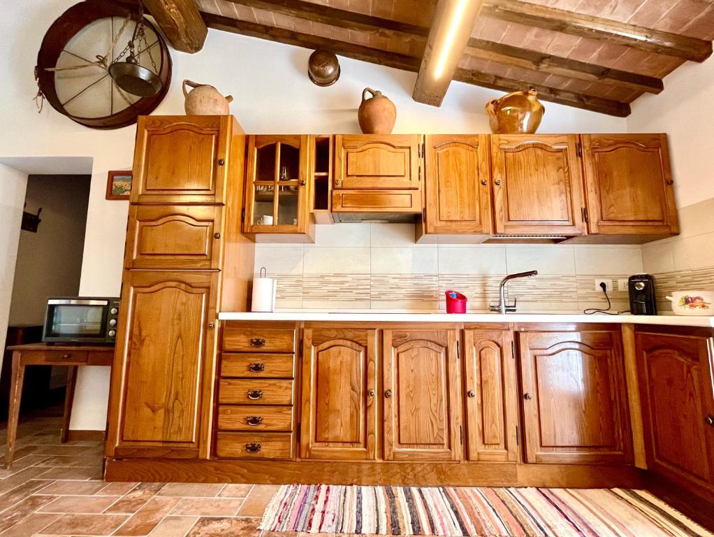 Kuchyňa alebo kuchynka v ubytovaní Poggiosalto in Toscana
