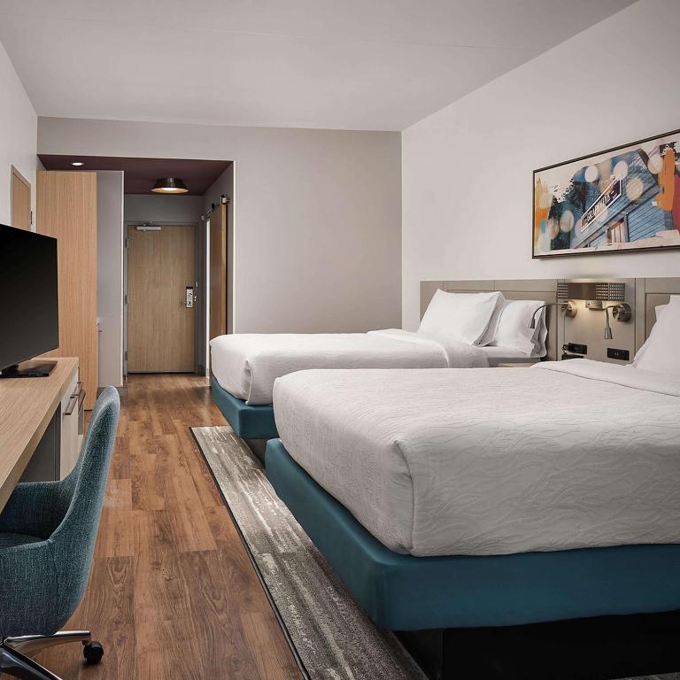 Postel nebo postele na pokoji v ubytování Hilton Garden Inn Grapevine At Silverlake Crossing, Tx