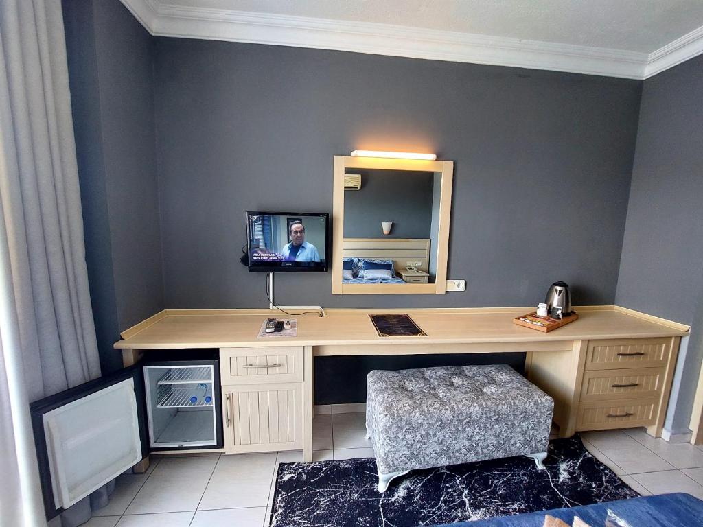 TV a/nebo společenská místnost v ubytování Summer rose hotel
