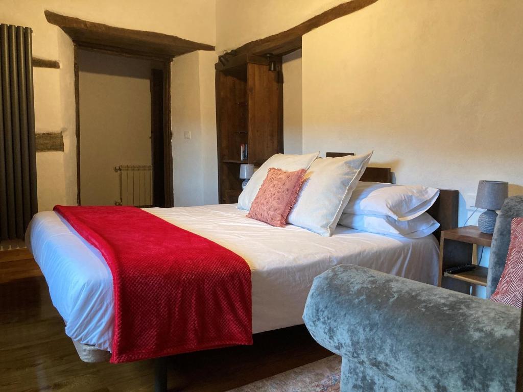 Postel nebo postele na pokoji v ubytování Casa Liñeiras