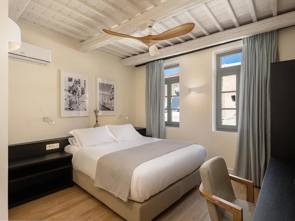 Posteľ alebo postele v izbe v ubytovaní La Torre del Kastelli