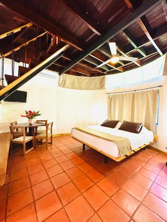Postel nebo postele na pokoji v ubytování Hotel Luna Llena