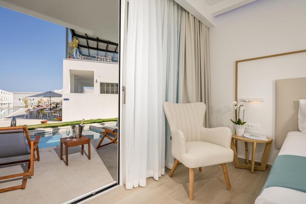 Balkón nebo terasa v ubytování Mirage Bleu Hotel