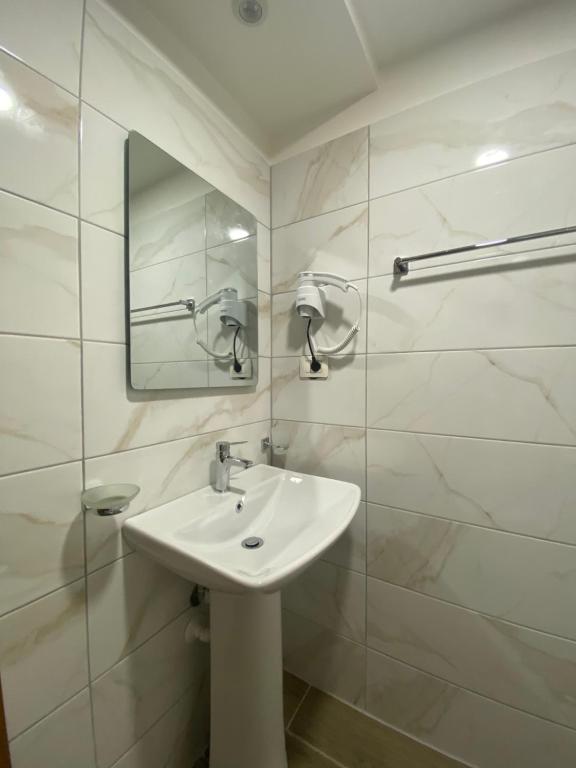 Koupelna v ubytování Guest House Ani