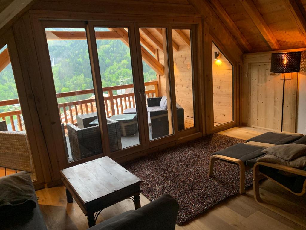 Posezení v ubytování Maison Cluaran
